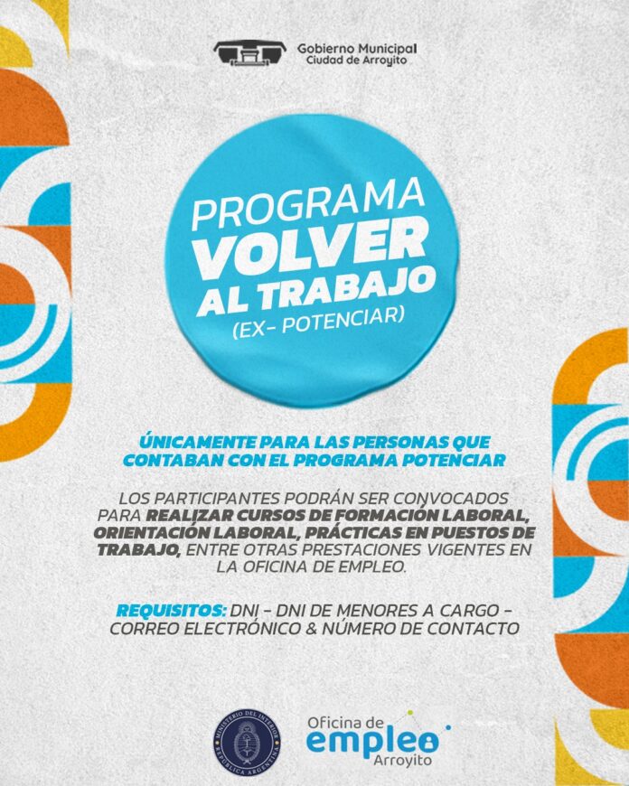 Arroyito Volver al Trabajo